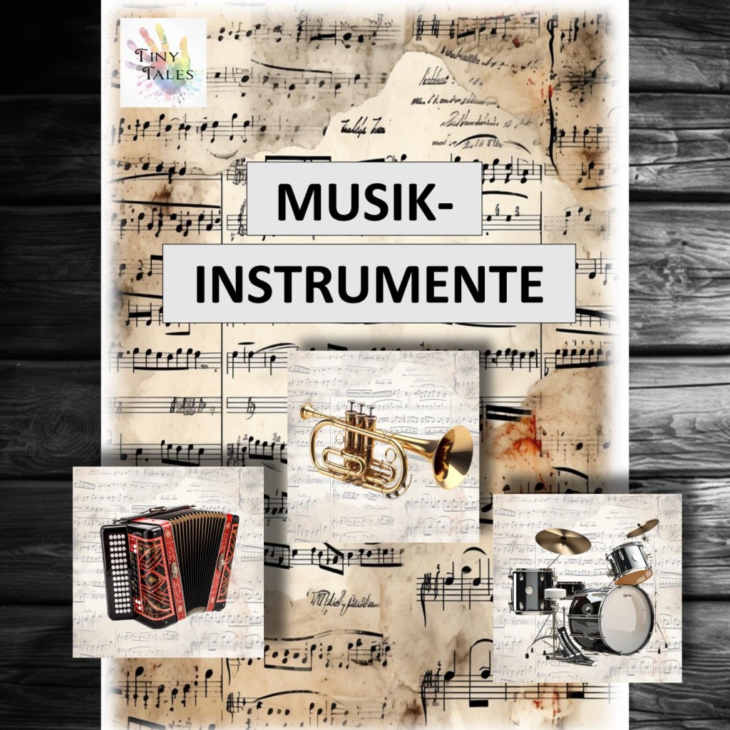 Picture cards musical instruments – Bildkarten Musikinstrumente