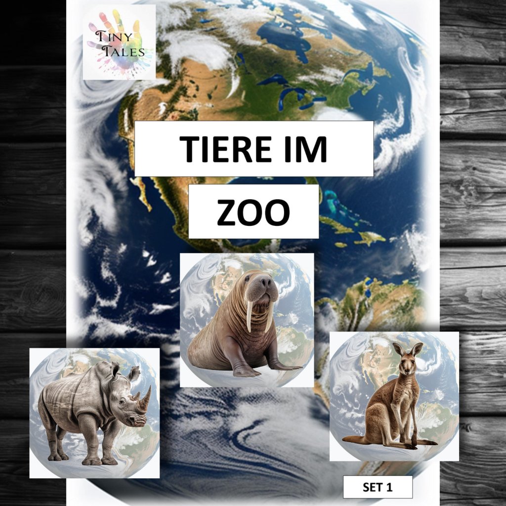 Zoo animals set 1 – Zootiere Set&nbsp;1