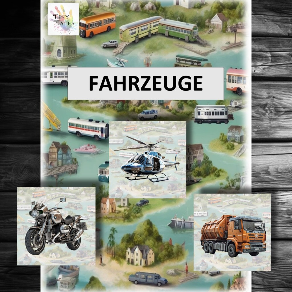 Picture cards vehicles – Bildkarten&nbsp;Fahrzeuge