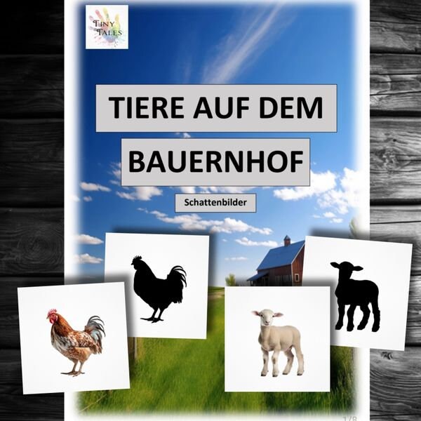 Shadow pictures farm animals – Schattenbilder&nbsp;Bauernhoftiere