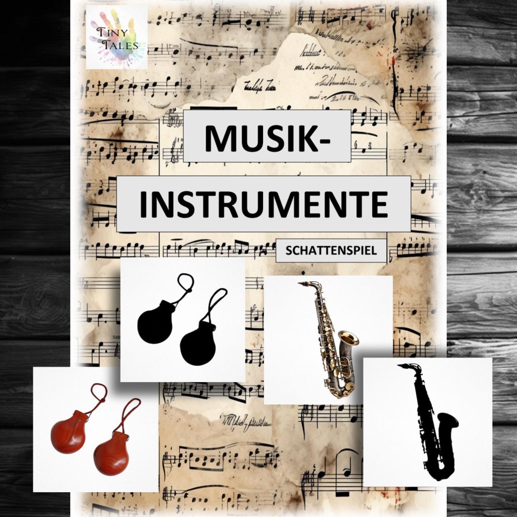 Shadow play musical instruments – Schattenspiel Musikinstrumente