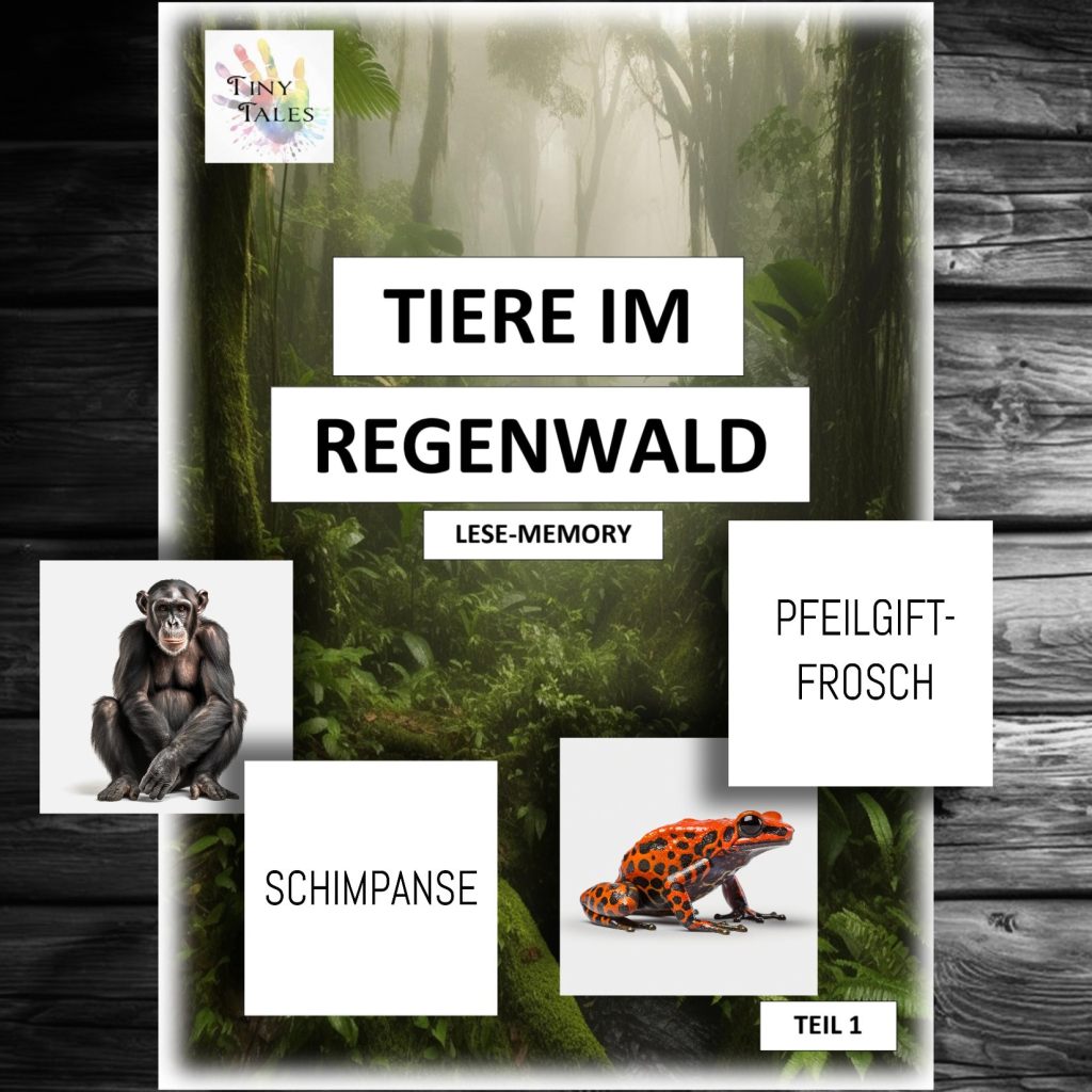 Animal memory rainforest part 1 – Tiermemory Regenwald Teil&nbsp;1