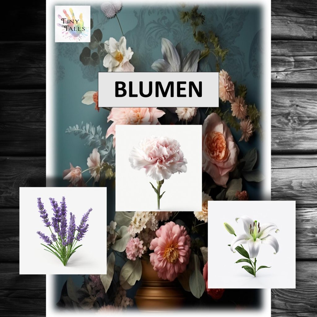Flowers picture cards – Blumen Bilderkarten