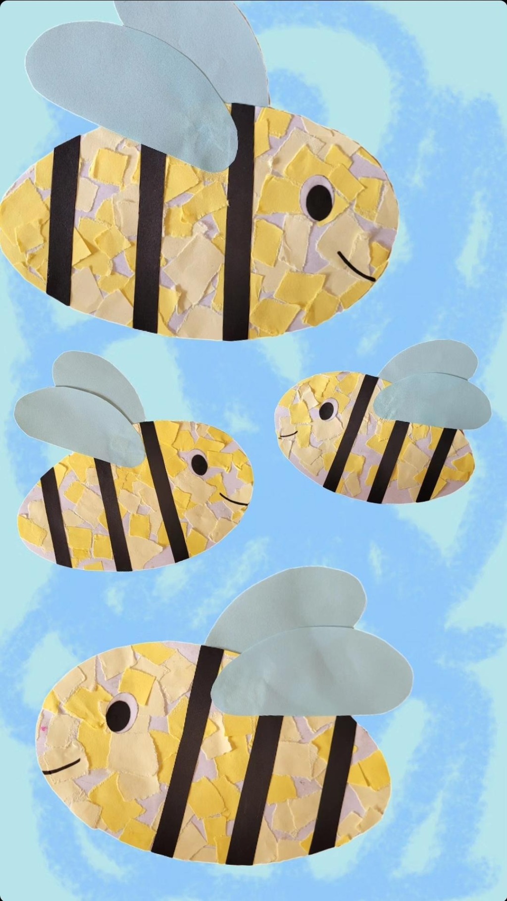 Paper bees/Papierbienen