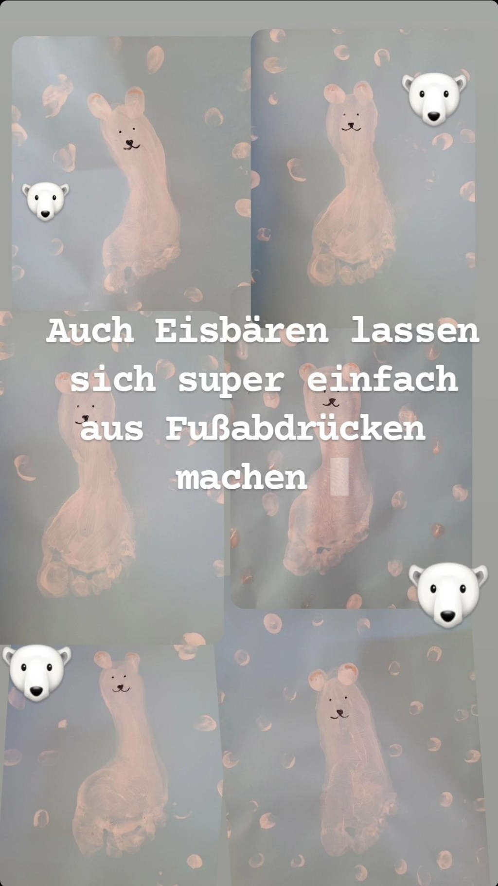 Polar Bears are easy to make!/Eisbären leicht&nbsp;gemalt!