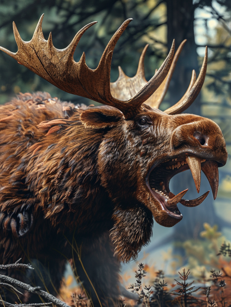 Sabre-toothed moose
