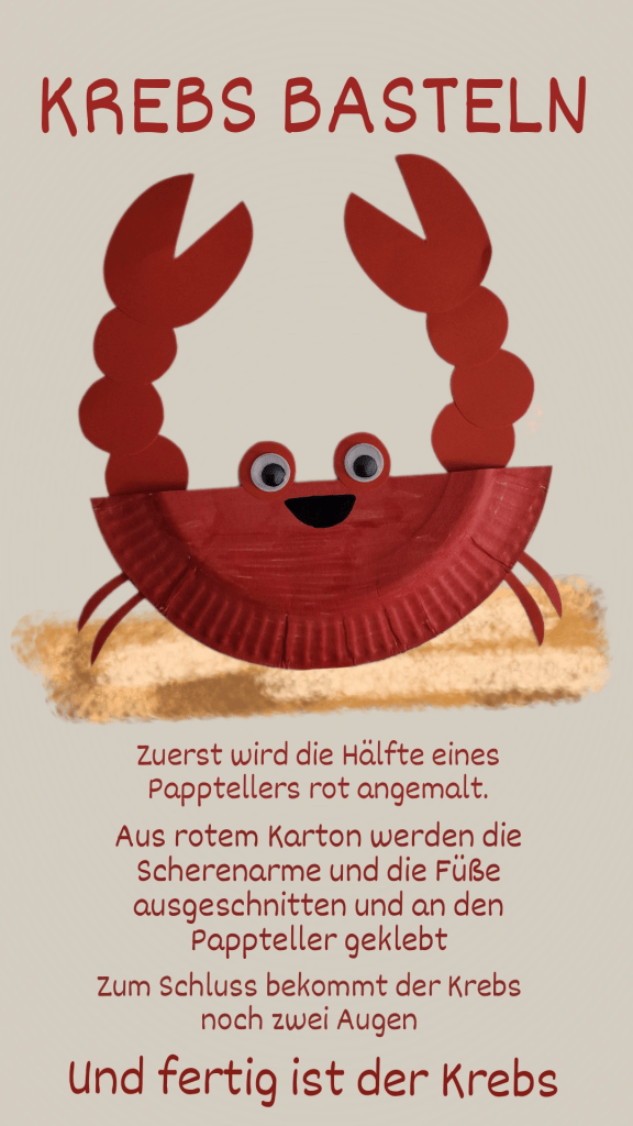 A cardboard crab/EIn Krebs aus&nbsp;Pappe