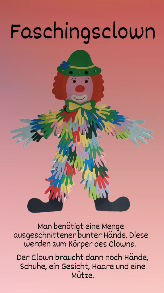 A colorful clown!/Ein bunter Clown!