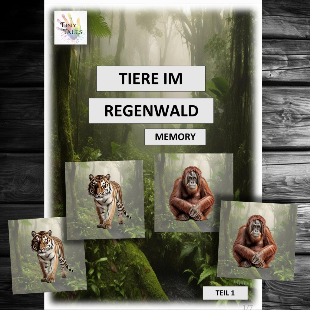 Animal memory rainforest – Tiermemory Regenwald