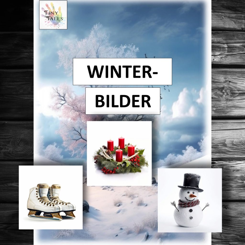 Picture cards winter – Bildkarten Winter