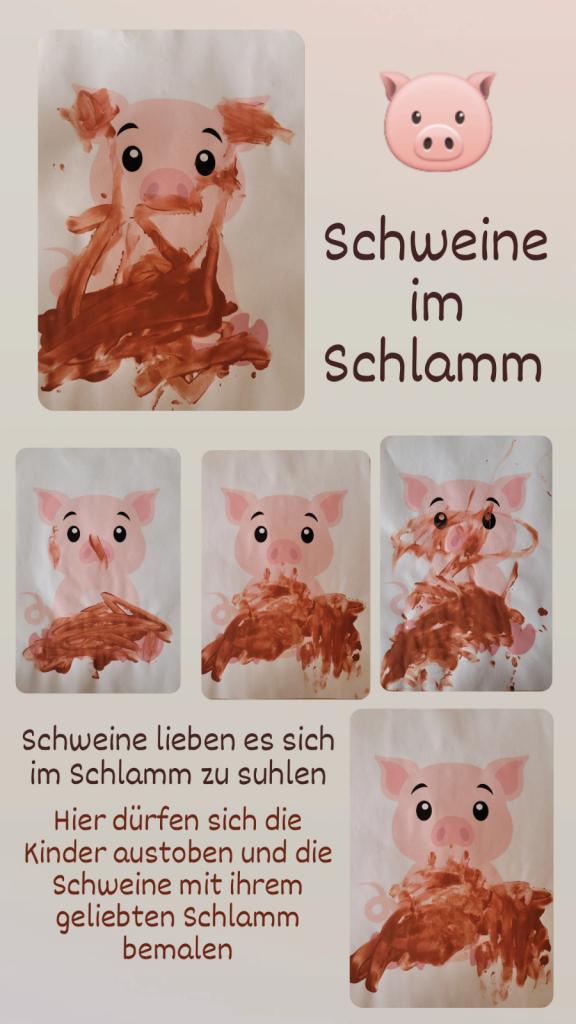 Pigs in the mud/Schweine im Schlamm