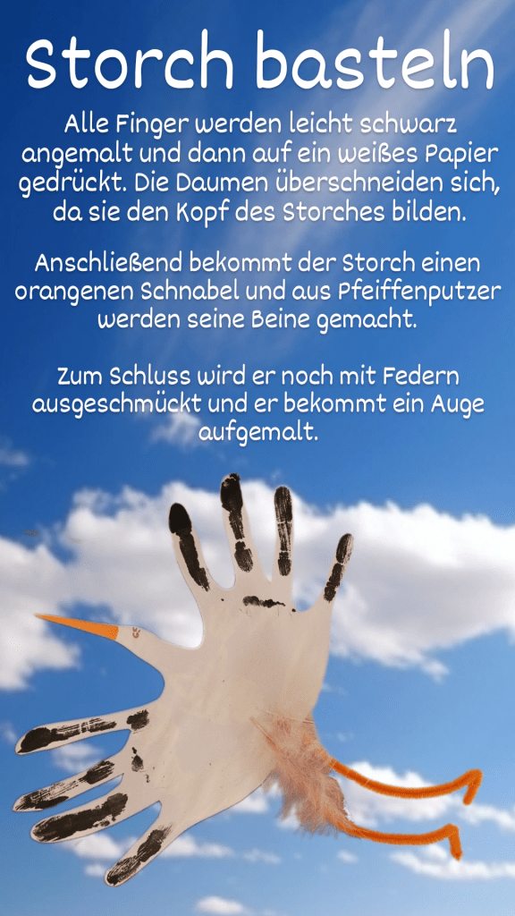 A large stork/Ein großer&nbsp;Storch