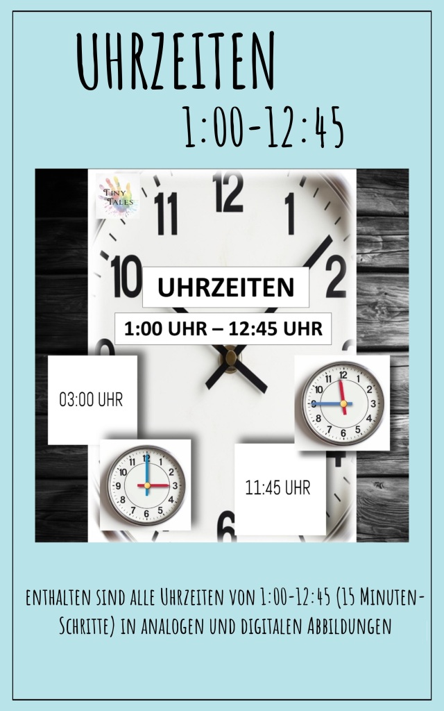 Clock times –&nbsp;Uhrzeiten